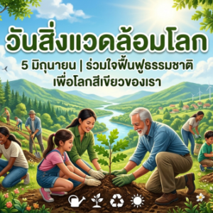 5 มิถุนายน วันสิ่งแวดล้อมโลก ถึงเวลาร่วมกันปกป้องบ้านหลังเดียวของมนุษยชาติ
