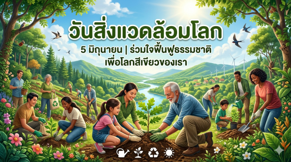 5 มิถุนายน วันสิ่งแวดล้อมโลก ถึงเวลาร่วมกันปกป้องบ้านหลังเดียวของมนุษยชาติ